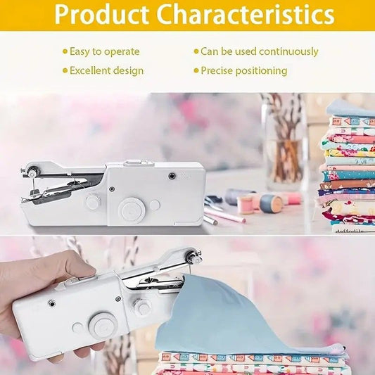 Handheld Sewing Machine, Mini Portable Sewing Machine, Quick Handheld Sewing Tool, Suitable for Fabric and V1232-BXFRJ001
