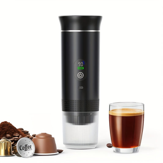 Portable 20Bar High - Pressure Extraction Coffee Machine, 80ml Stainless Steel Water Tank + Foldable Stand, V1232-BXKFJ001