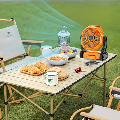PINK 2-in-1 Portable Fan & Light, Quiet & Cool for Outdoor Use V1232-BXSFS002