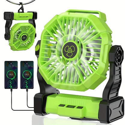 PINK 2-in-1 Portable Fan & Light, Quiet & Cool for Outdoor Use V1232-BXSFS002