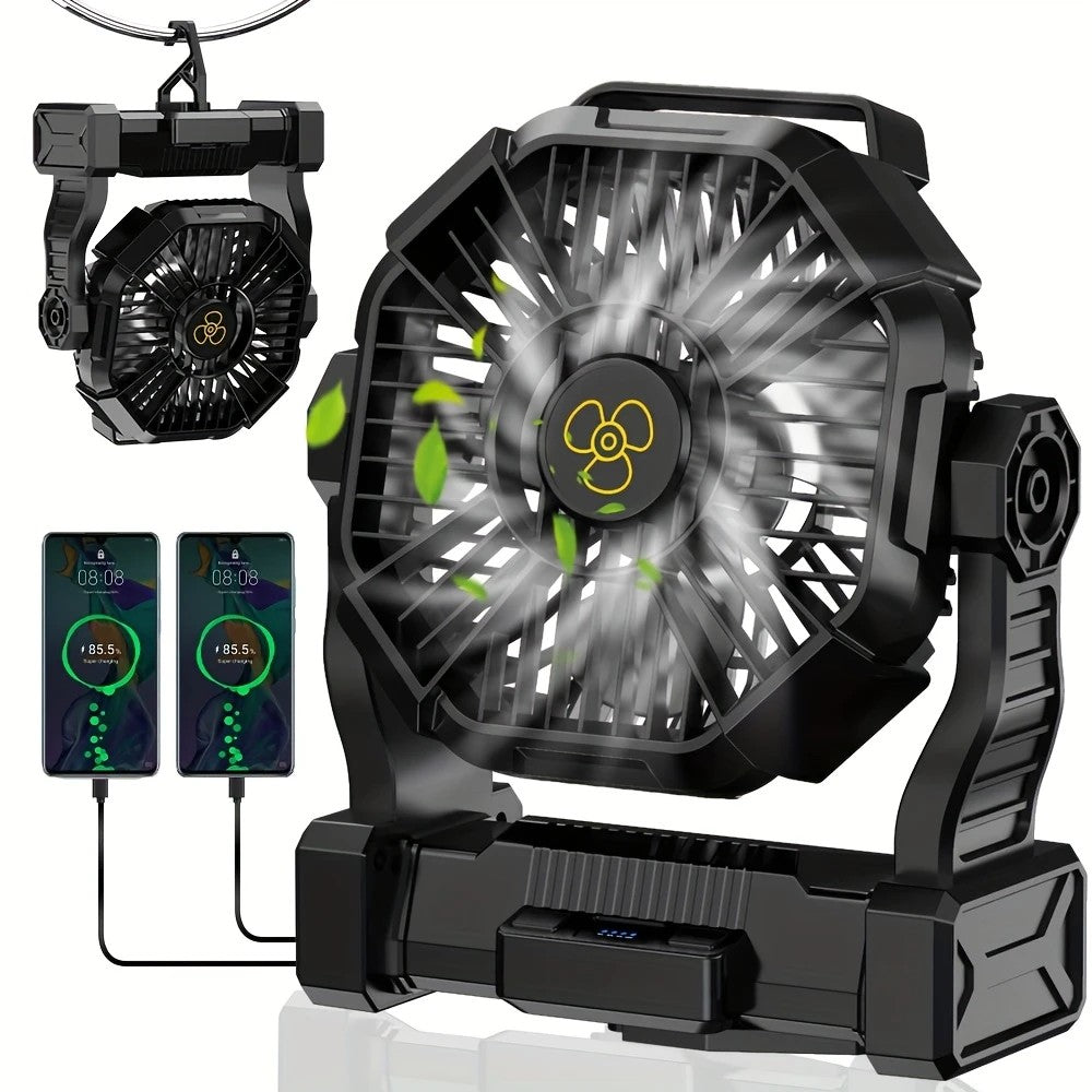 PINK 2-in-1 Portable Fan & Light, Quiet & Cool for Outdoor Use V1232-BXSFS002