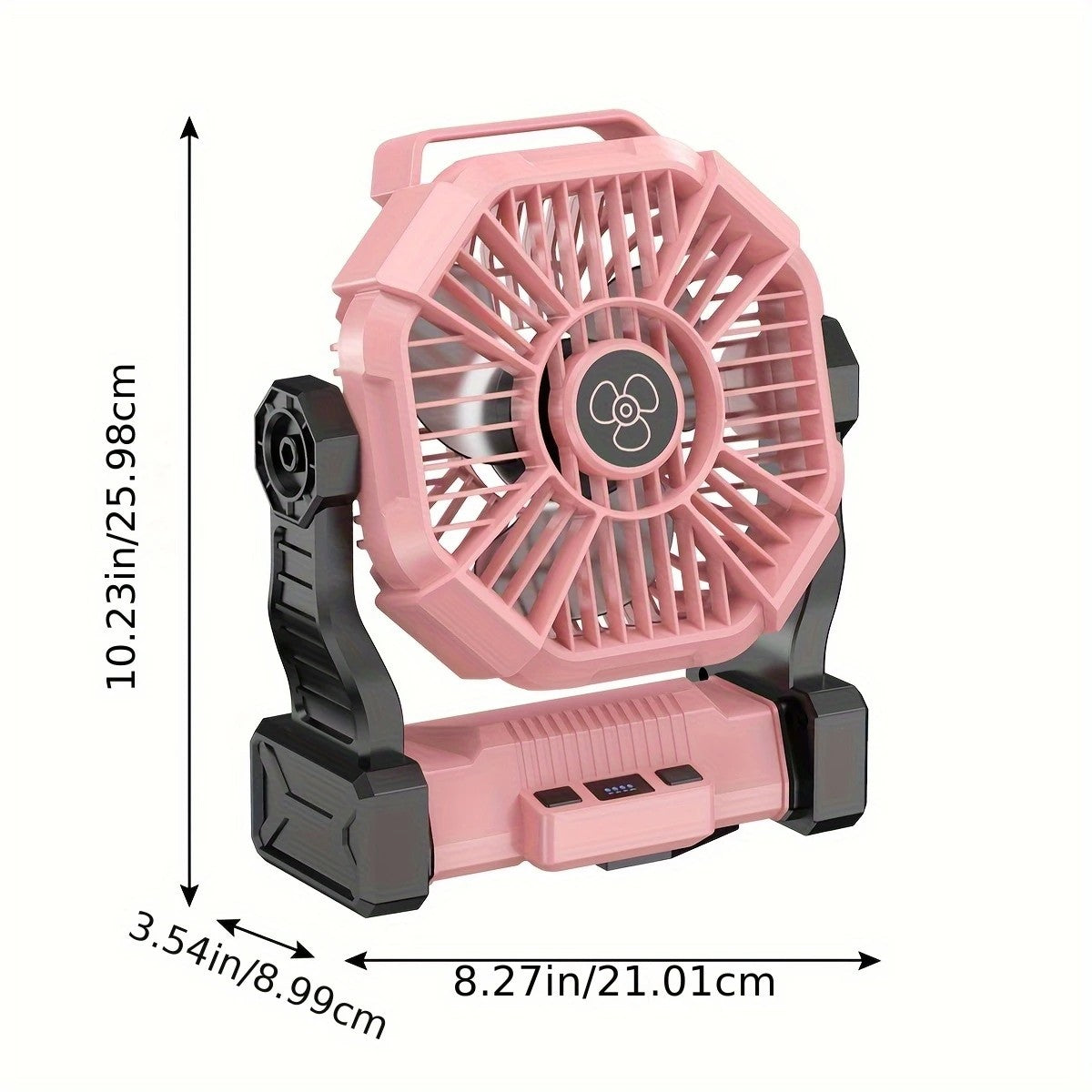 GREEN 2-in-1 Portable Fan & Light, Quiet & Cool for Outdoor Use V1232-BXSFS003