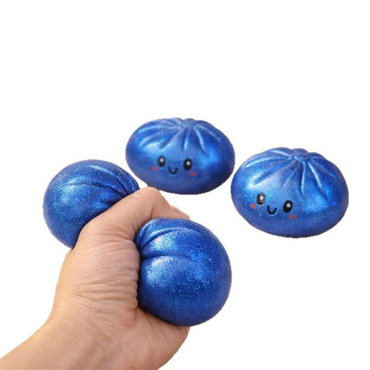 Simulated Smiley Steamed Bun Squishy Toy, Cute Stress Relief Plaything, Soft Slow-Rebound Texture, Adorable V1232-BZNNL002