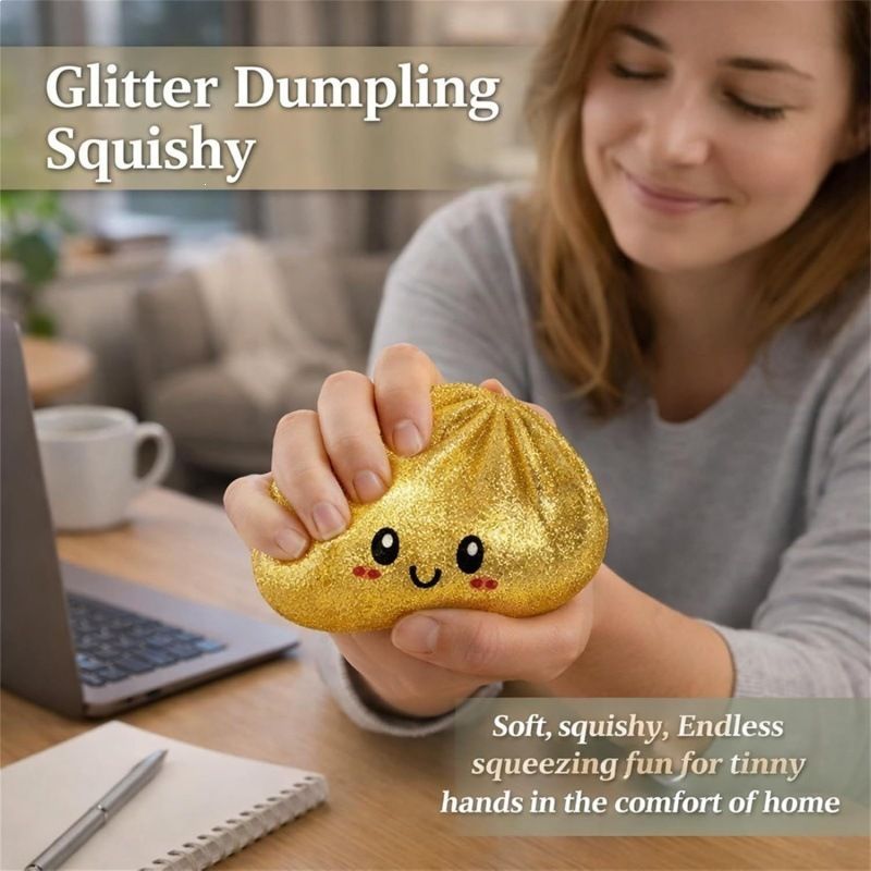 Simulated Smiley Steamed Bun Squishy Toy, Cute Stress Relief Plaything, Soft Slow-Rebound Texture, Adorable V1232-BZNNL004
