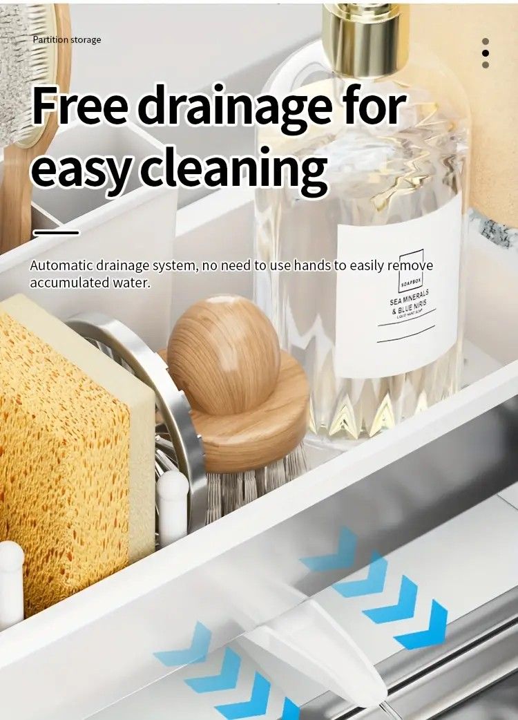 Portable Folding Sink: Space-Saving Storage, Multi-Use for Kitchen, Balcony, and Outdoors V1232-CFLSL001