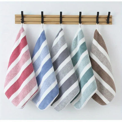 12PCS Thick Absorbent Lint-Free Coral Fleece Kitchen Cleaning Cloth, Easily Removes Grease, Hangable for V1232-CFMJ001