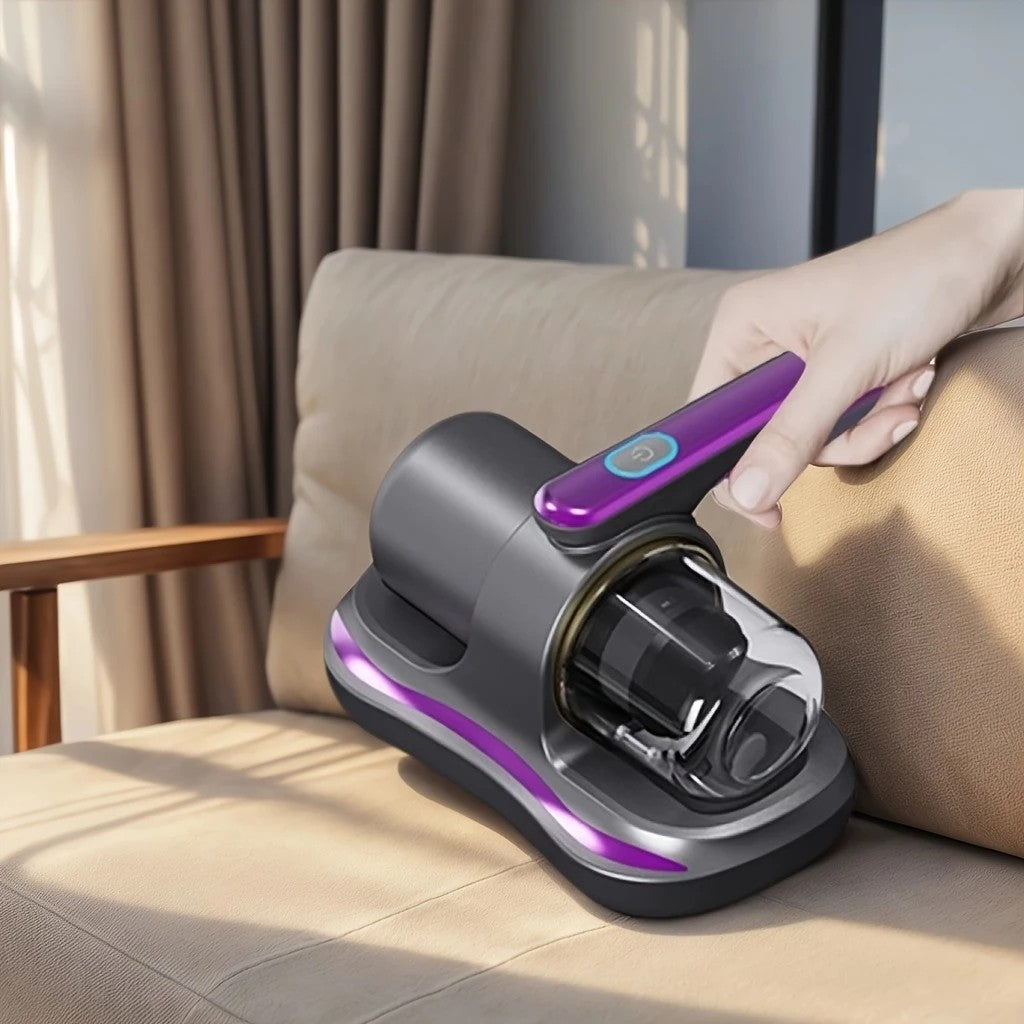 Blue Wireless Mite Removal Vacuum: Blue Light Sterilization, Deep Cleaning for Beds & Cars, Long Battery V1232-CMXCJ001