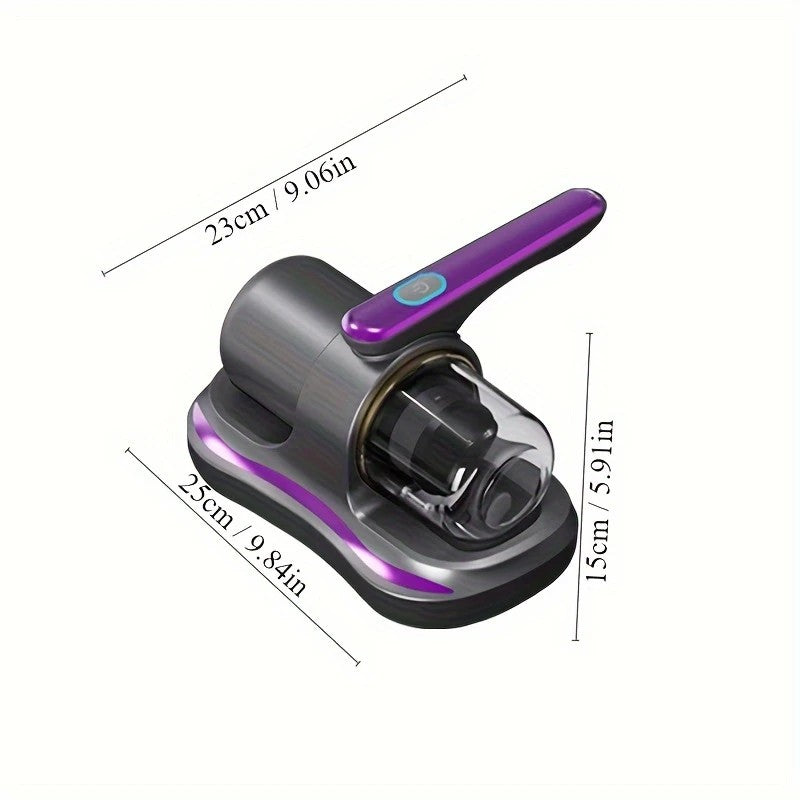 purple Wireless Mite Removal Vacuum: Blue Light Sterilization, Deep Cleaning for Beds & Cars, Long Battery V1232-CMXCJ002