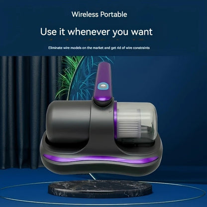 golden Wireless Mite Removal Vacuum: Blue Light Sterilization, Deep Cleaning for Beds & Cars, Long Battery V1232-CMXCJ003