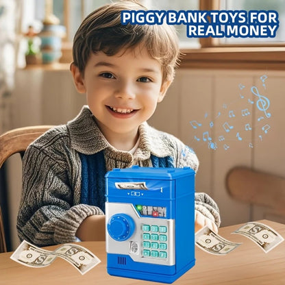 PINK Children's Password Piggy Bank, Dual Lock, Automatic Bill Intake, Develops Savings Habit, Multiple V1232-CQG002