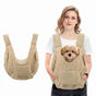 Pet Chest Carrier Front-Facing Backpack Small Dog Cat Breathable Carrier Hands-Free Sling(khaki) V1232-CWBB003