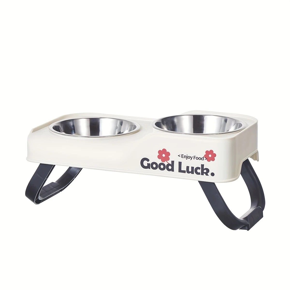 Dopamine Color Pet Bowl Set, Anti-Slip Adjustable Height Design for Small/Medium Dogs and Cats(blue) V1232-CWW001