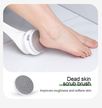 Multi-Function Electric Body Brush: 360 degrees Rotation, Auto-Cleaning, 5 Brush Heads, 3-Speed Adjustment, V1232-DDMYS002