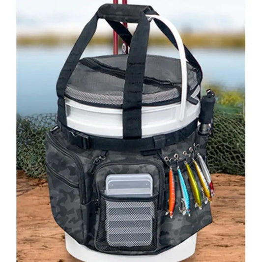 Multi-Functional Tactical Fishing Bucket Backpack, Waterproof Large Capacity, Built-in Livewell, All Gear V1232-DYT-SND-001