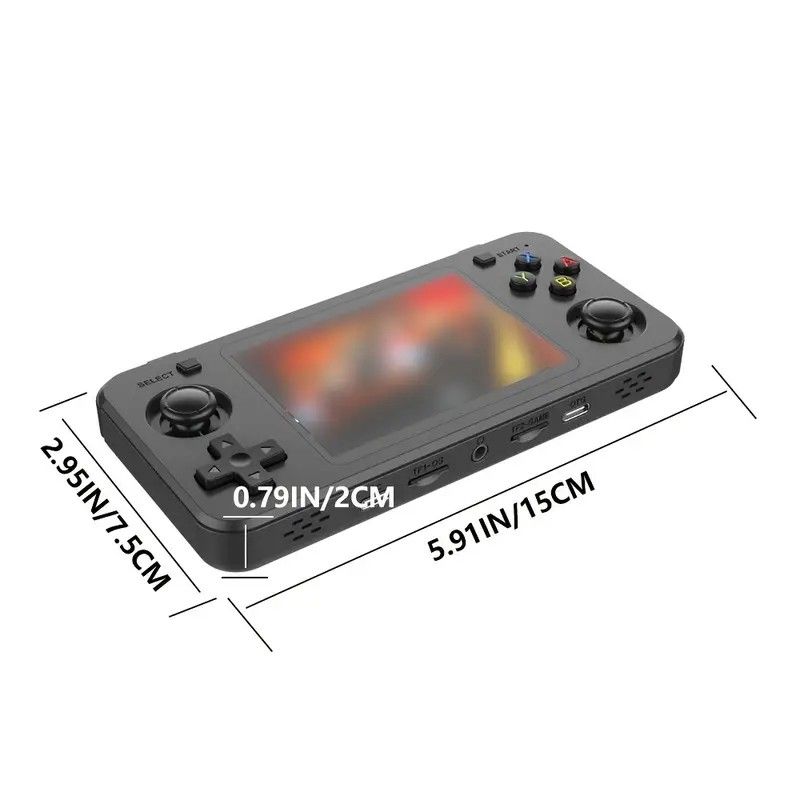 R36H Retro Game Console 64G Handheld with 23 Emulators, Linux System, 3.5-inch IPS Screen, 640x480 V1232-DZYXJ003