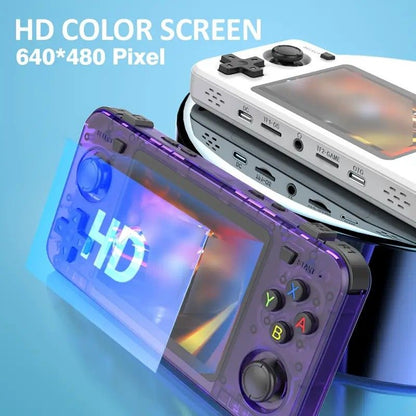 R36H Retro Game Console 64G Handheld with 23 Emulators, Linux System, 3.5-inch IPS Screen, 640x480 V1232-DZYXJ005