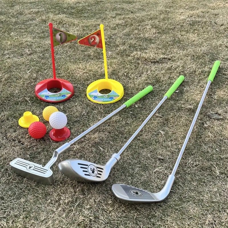 Set Golf Kanak-kanak Tongkat Teleskopik Mainan Luar Dalam Rumah Interaktif V1232-ETGRF001