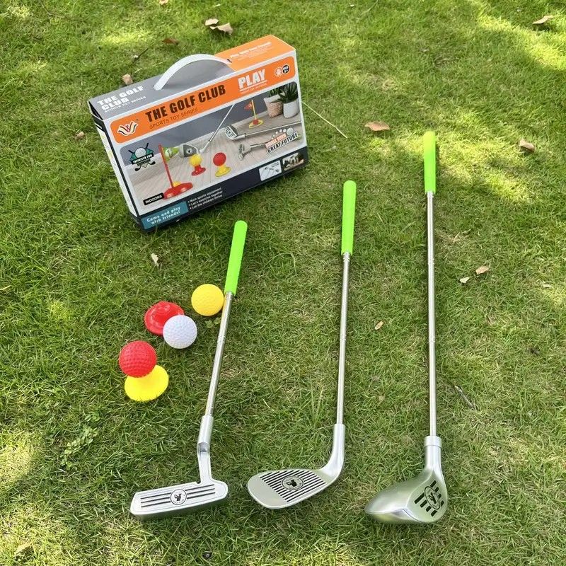 Set Golf Kanak-kanak Tongkat Teleskopik Mainan Luar Dalam Rumah Interaktif V1232-ETGRF001