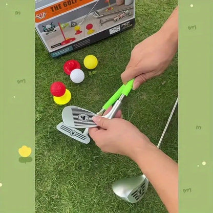 Set Golf Kanak-kanak Tongkat Teleskopik Mainan Luar Dalam Rumah Interaktif V1232-ETGRF001