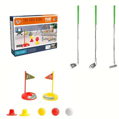 Set Golf Kanak-kanak Tongkat Teleskopik Mainan Luar Dalam Rumah Interaktif V1232-ETGRF001