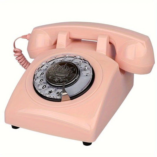 Light Luxury Retro European Telephone: Royal court-style design, eco-friendly ABS material, free from digital V1232-FGGHJ003