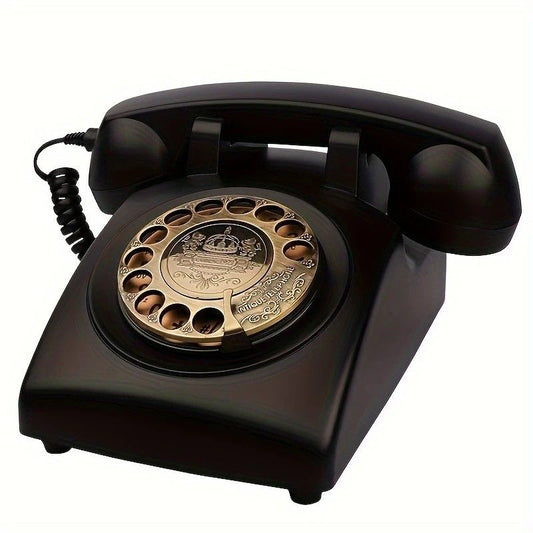 Light Luxury Retro European Telephone: Royal court-style design, eco-friendly ABS material, free from digital V1232-FGGHJ004