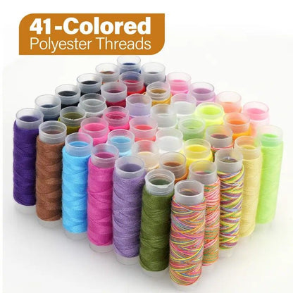 229-Piece Chili Edition Sewing Kit: 41 Color Threads + Full Accessories + Portable Case - Perfect for Home V1232-FRGJB001