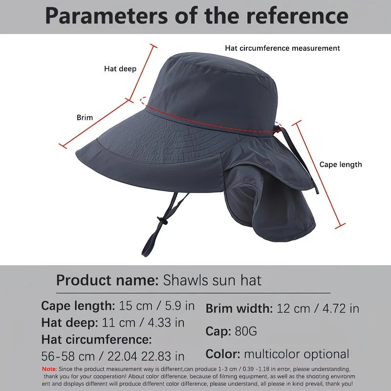 khaki Fashion Wide Brim Sun Hat with Ponytail Hole - Bohemian Baseball Cap Design, Visor, Breathable Polyester V1232-FSM003