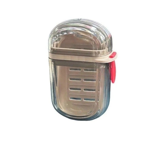 5PCS Portable Soap Case with Lid - Leak-proof Travel Soap Box, Compact Oval Soap Dispenser with Drain Holes, V1232-FZH001