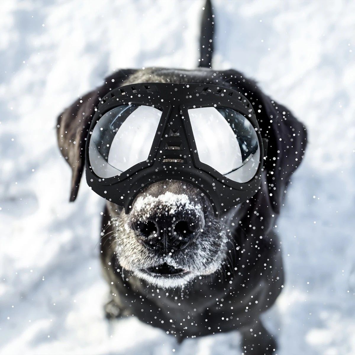 Large Dog Goggles | Windproof, Snowproof, UV Protection, Flexible Frame Sunglasses for Outdoor V1232-GGHMJ002