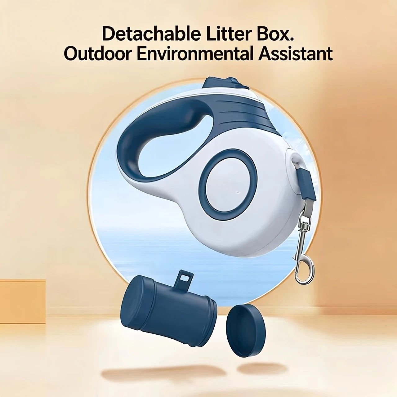 Multi-function Automatic Retractable Pet Leash: High-Strength Anti-Break, One-Click Lock, Comfortable Grip, V1232-GGQYS003