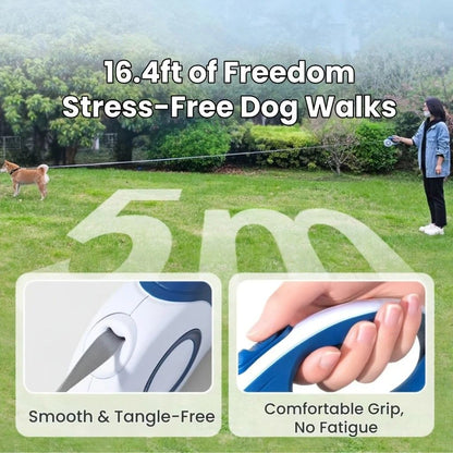 Multi-function Automatic Retractable Pet Leash: High-Strength Anti-Break, One-Click Lock, Comfortable Grip, V1232-GGQYS004