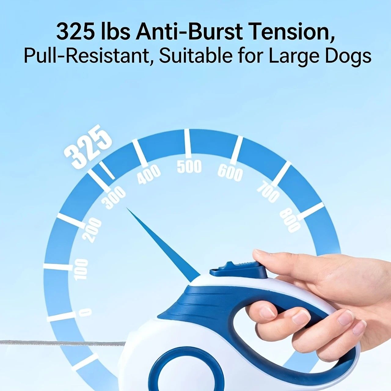 Multi-function Automatic Retractable Pet Leash: High-Strength Anti-Break, One-Click Lock, Comfortable Grip, V1232-GGQYS004