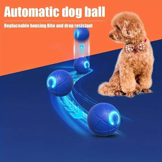 Smart Interactive Rolling Pet Ball - Automatic Self-Moving Cat & Small Dog Toy, Bite-Resistant Rechargeable V1232-GGTTWJQ001