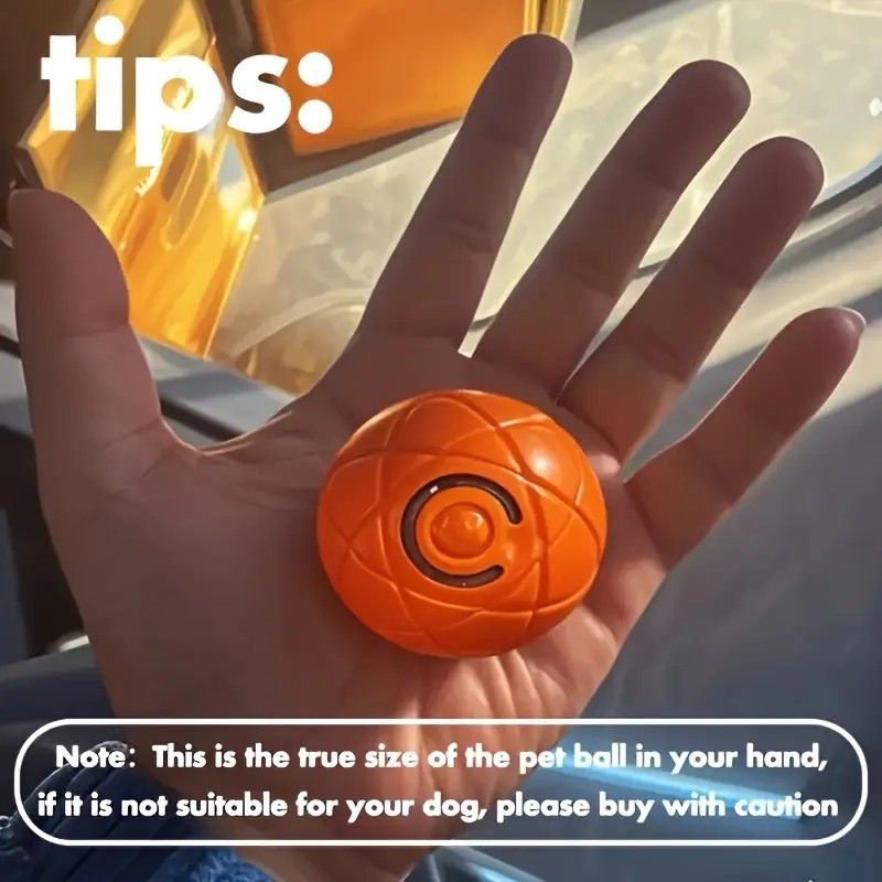 Smart Interactive Rolling Pet Ball - Automatic Self-Moving Cat & Small Dog Toy, Bite-Resistant Rechargeable V1232-GGTTWJQ001