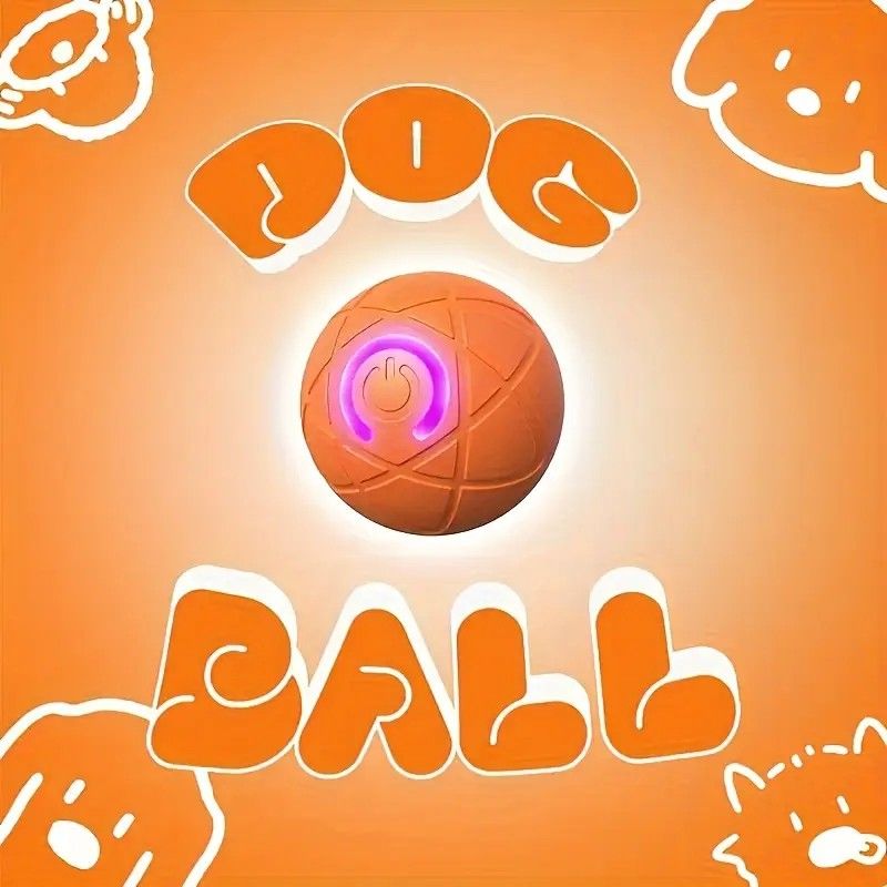 mart Interactive Rolling Pet Ball - Automatic Self-Moving Cat & Small Dog Toy, Bite-Resistant Rechargeable V1232-GGTTWJQ002