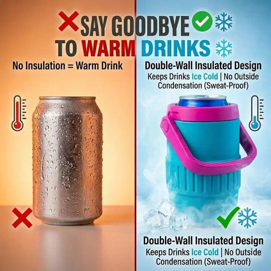Can-style insulated drink holder, mini can cooling cup, portable double-layer lightweight travel camping V1232-GSGEB001