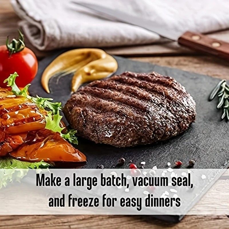 Household Burger Patty Press, Adjustable Thickness, Non-Stick Coating, Makes Perfect Patties Easily V1232-HBRBJ001