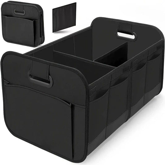 1 Car Trunk Organizer, Automotive Storage, Reinforced Handle, Foldable Multi-Compartment Car Organizer, 600D V1232-HBXSNX002