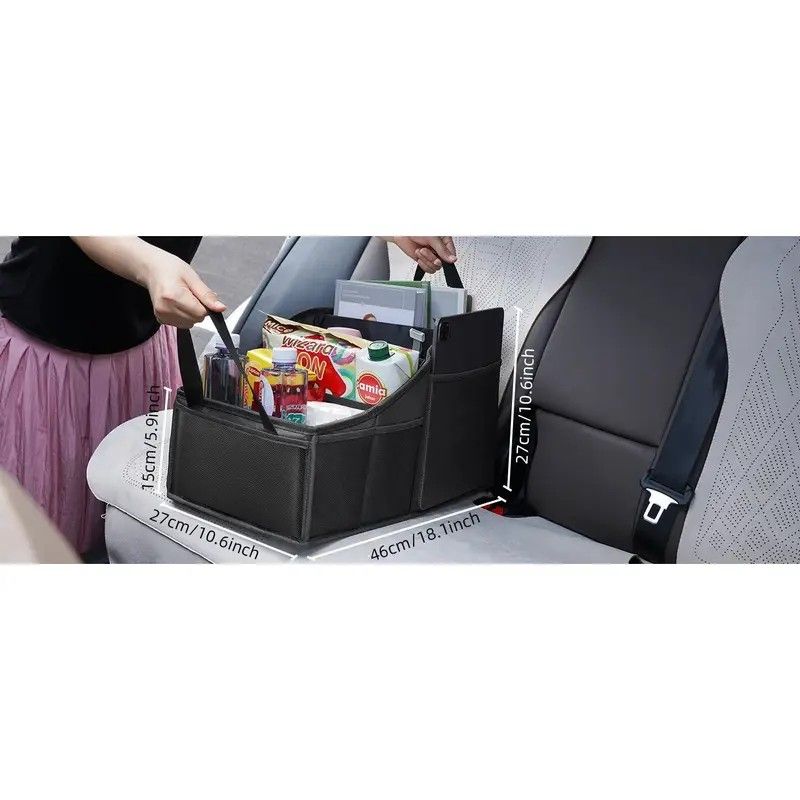 Car Multi-Compartment Organizer: Non-Slip & Spacious, 4-Section Storage for a Tidy Interior V1232-HBXSNX006