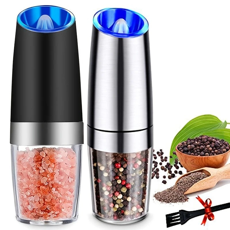 Black Gravity - sensing, grind with tilting -- Intelligent Pepper Grinder, adjust grind fineness freely for V1232-HJYMQ001