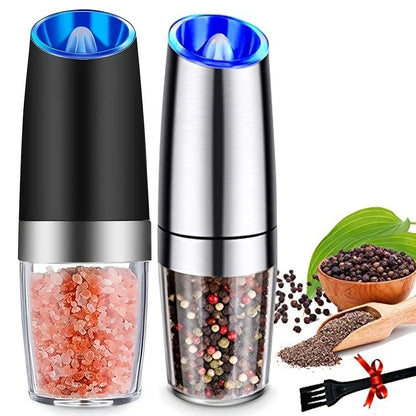 Black Gravity - sensing, grind with tilting -- Intelligent Pepper Grinder, adjust grind fineness freely for V1232-HJYMQ001