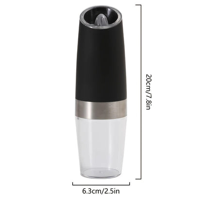 silver Gravity - sensing, grind with tilting -- Intelligent Pepper Grinder, adjust grind fineness freely for V1232-HJYMQ002