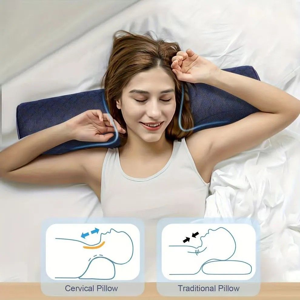Ergonomic Multi-Purpose Neck Pillow, Memory Foam Support, Breathable and Washable, Versatile Use, Ideal V1232-HJZT001