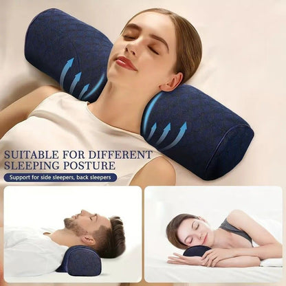 Ergonomic Multi-Purpose Neck Pillow, Memory Foam Support, Breathable and Washable, Versatile Use, Ideal V1232-HJZT001