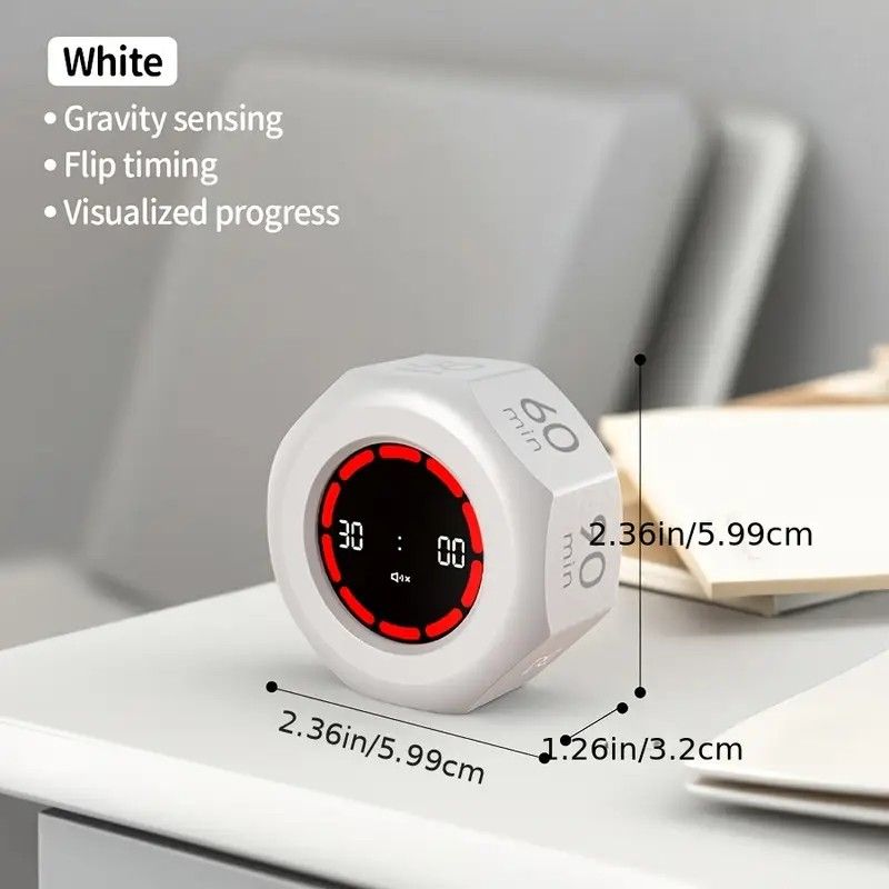 Flip to Start Timing, Efficiency Tool! 7 Presets + Visualized Progress, Gravity Sensor Timer, Universal for V1232-HPJSQ002