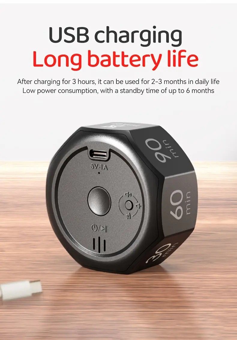 Flip to Start Timing, Efficiency Tool! 7 Presets + Visualized Progress, Gravity Sensor Timer, Universal for V1232-HPJSQ002