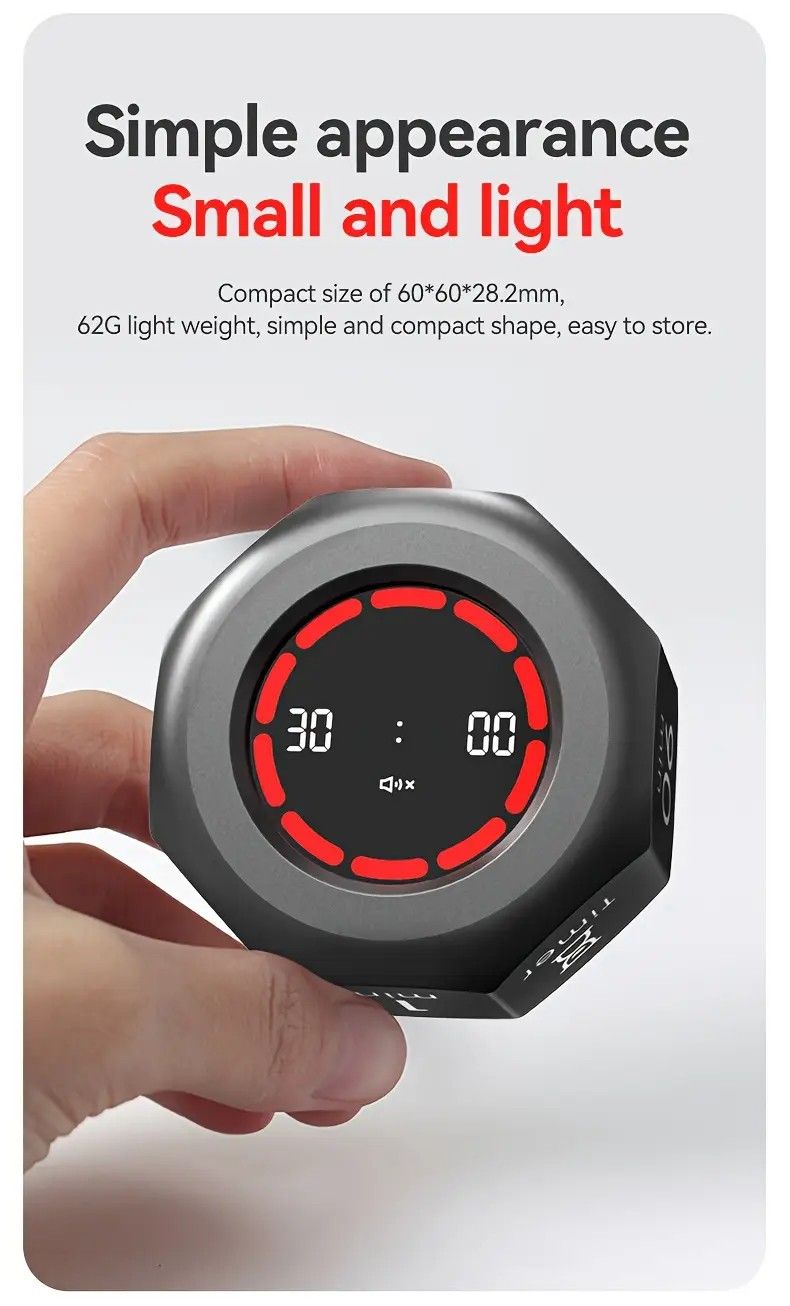 Flip to Start Timing, Efficiency Tool! 7 Presets + Visualized Progress, Gravity Sensor Timer, Universal for V1232-HPJSQ002