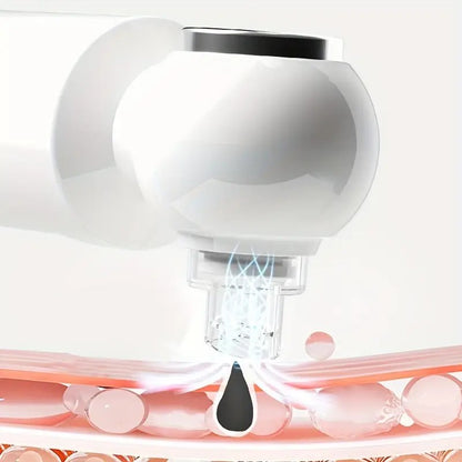Six-head blackhead cleaner with electric vacuum suction for deep pore cleaning. USB-rechargeable mini bubble V1232-HTQJY001