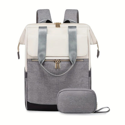 khaki Korean-style Fashion Compact Backpack, Multi-functional & Large Capacity, Lightweight & Easy to Carry, V1232-HXJZBB004